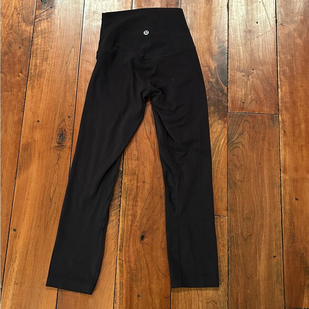 Lululemon black Align leggings, size 0. Cropped